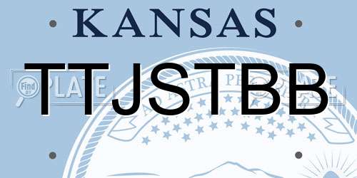 TTJSTBB Kansas License Plate