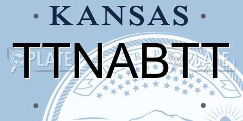 TTNABTT Kansas License Plate