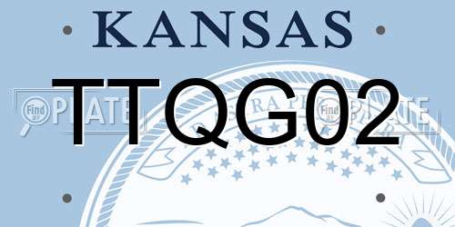 TTQG02 Kansas License Plate