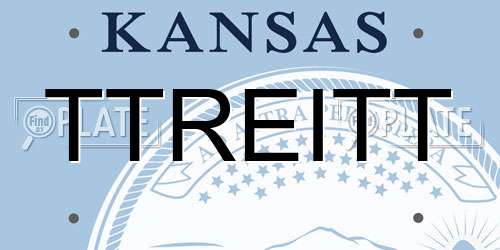 TTREITT Kansas License Plate