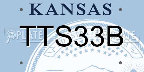 TTS33B Kansas License Plate