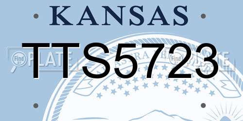 TTS5723 Kansas License Plate