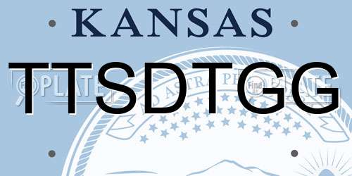 TTSDTGG Kansas License Plate