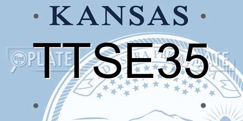 TTSE35 Kansas License Plate