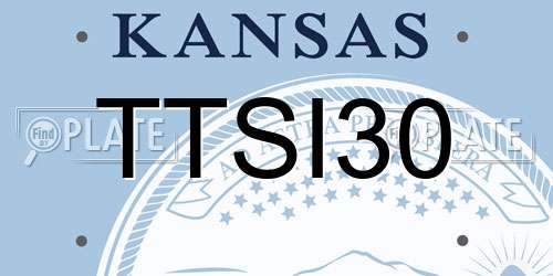 TTSI30 Kansas License Plate