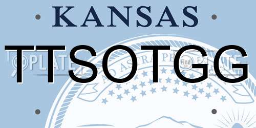 TTSOTGG Kansas License Plate