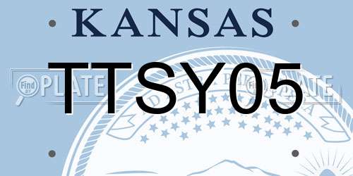 TTSY05 Kansas License Plate