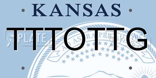 TTTOTTG Kansas License Plate