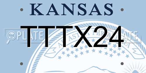 TTTX24 Kansas License Plate