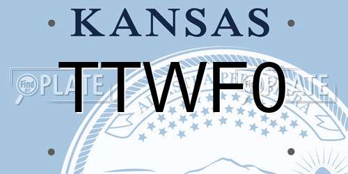 TTWF0 Kansas License Plate