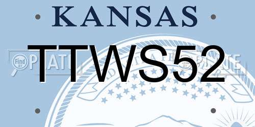 TTWS52 Kansas License Plate