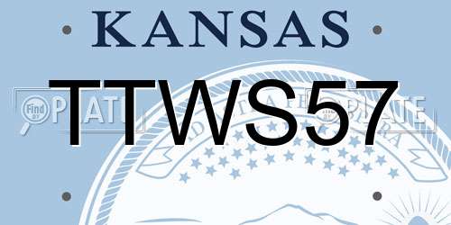 TTWS57 Kansas License Plate