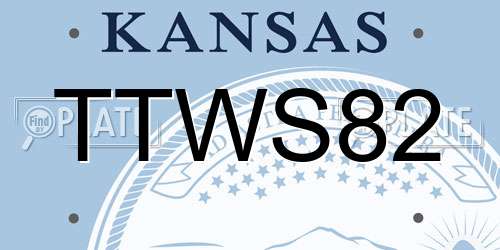 TTWS82 Kansas License Plate