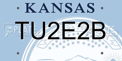 TU2E2B Kansas License Plate