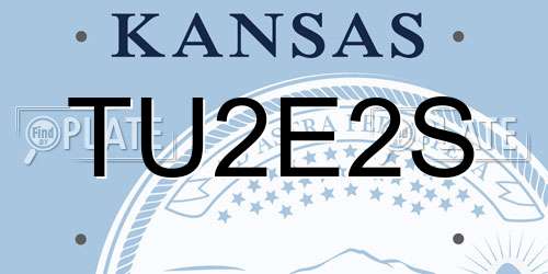 TU2E2S Kansas License Plate