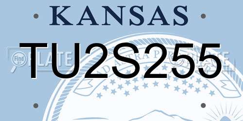 TU2S255 Kansas License Plate