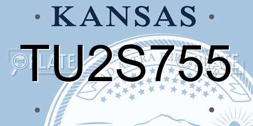 TU2S755 Kansas License Plate