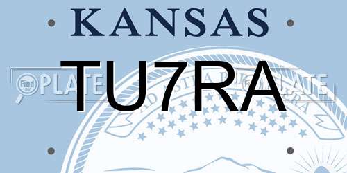 TU7RA Kansas License Plate
