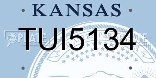 TUI5134 Kansas License Plate