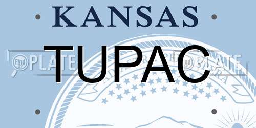 TUPAC Kansas License Plate