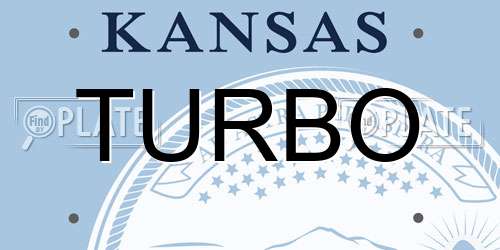 TURBO Kansas License Plate