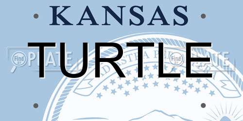 TURTLE Kansas License Plate