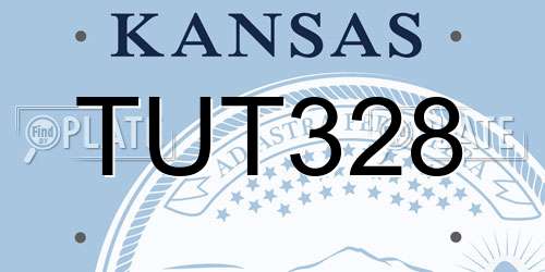 TUT328 Kansas License Plate