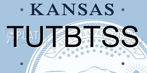 TUTBTSS Kansas License Plate