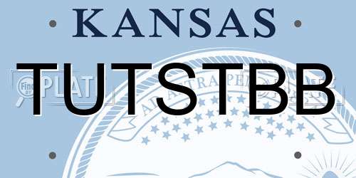 TUTSTBB Kansas License Plate
