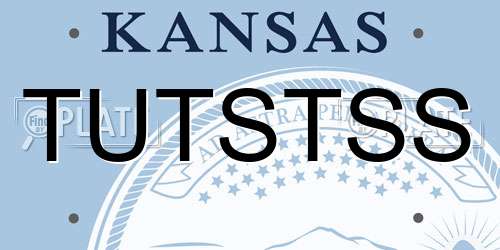 TUTSTSS Kansas License Plate