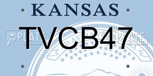 TVCB47 Kansas License Plate