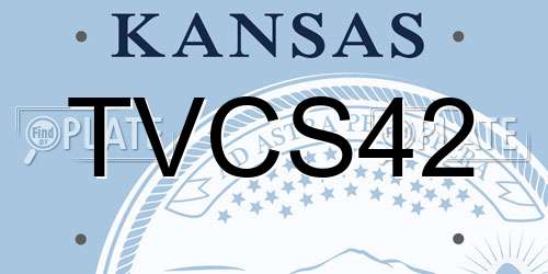 TVCS42 Kansas License Plate