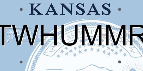 TWHUMMR Kansas License Plate