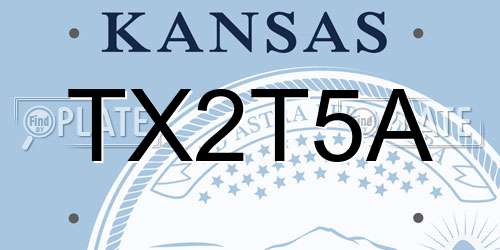 TX2T5A Kansas License Plate