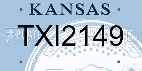 TXI2149 Kansas License Plate