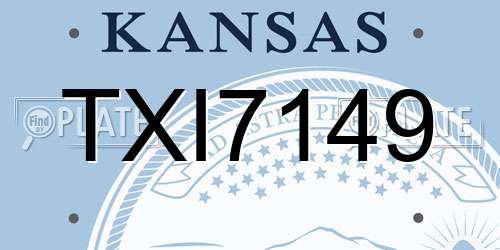 TXI7149 Kansas License Plate