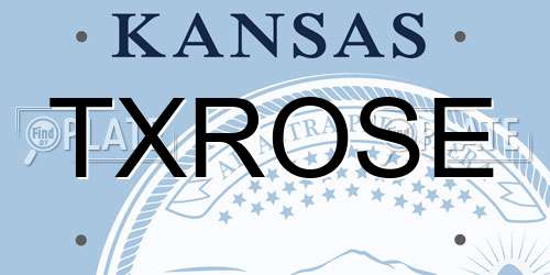 TXROSE Kansas License Plate