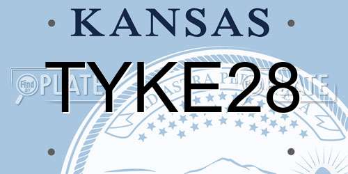 TYKE28 Kansas License Plate