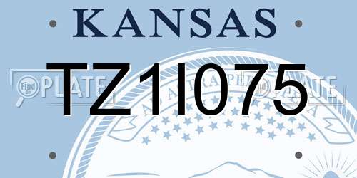 TZ1I075 Kansas License Plate