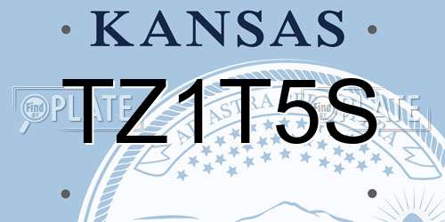 TZ1T5S Kansas License Plate