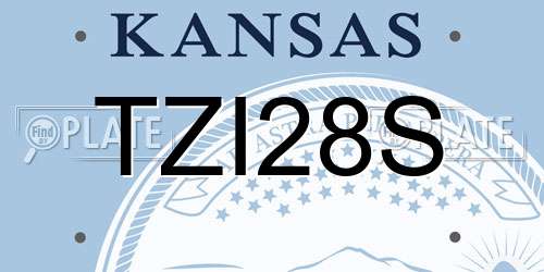 TZI28S Kansas License Plate