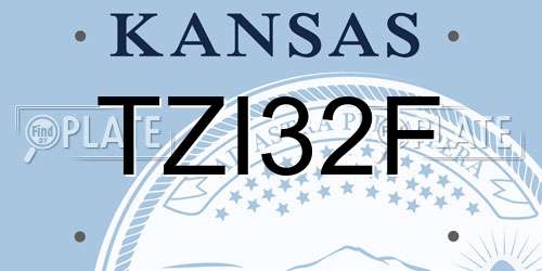 TZI32F Kansas License Plate