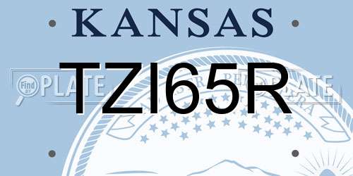 TZI65R Kansas License Plate