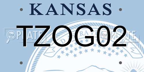 TZOG02 Kansas License Plate