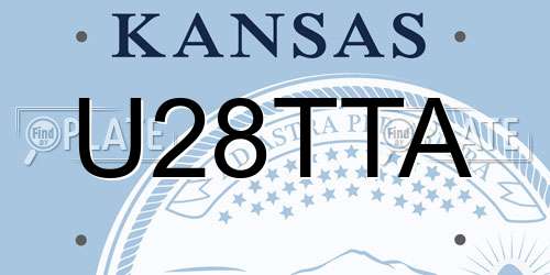 U28TTA Kansas License Plate