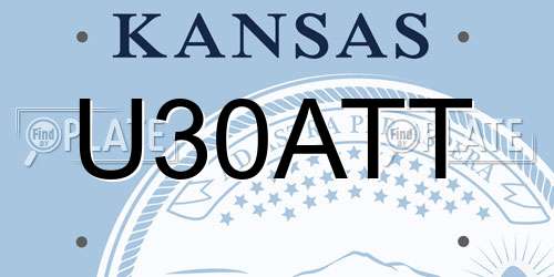 U30ATT Kansas License Plate
