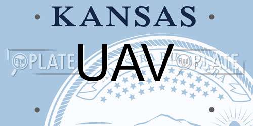 UAV Kansas License Plate