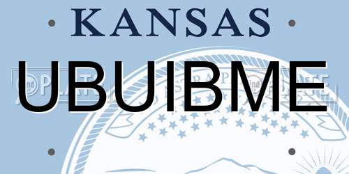 UBUIBME Kansas License Plate