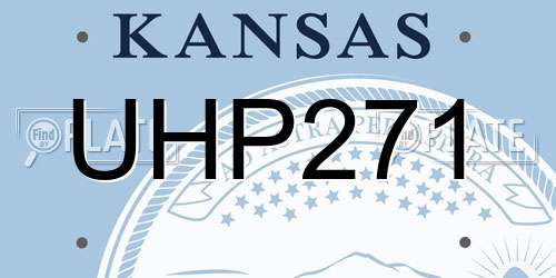 UHP271 Kansas License Plate