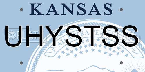UHYSTSS Kansas License Plate